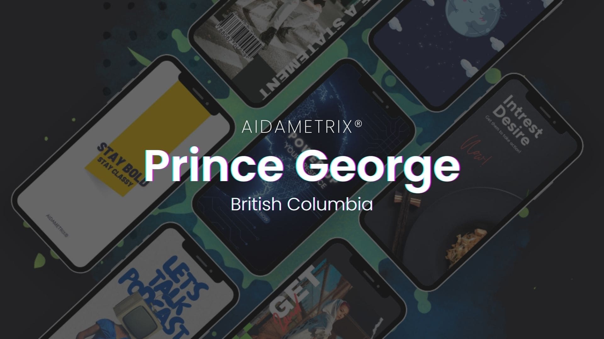 Image showing the Prince George, BC location of our Digital Marketing and Web Development / Web Design Agency